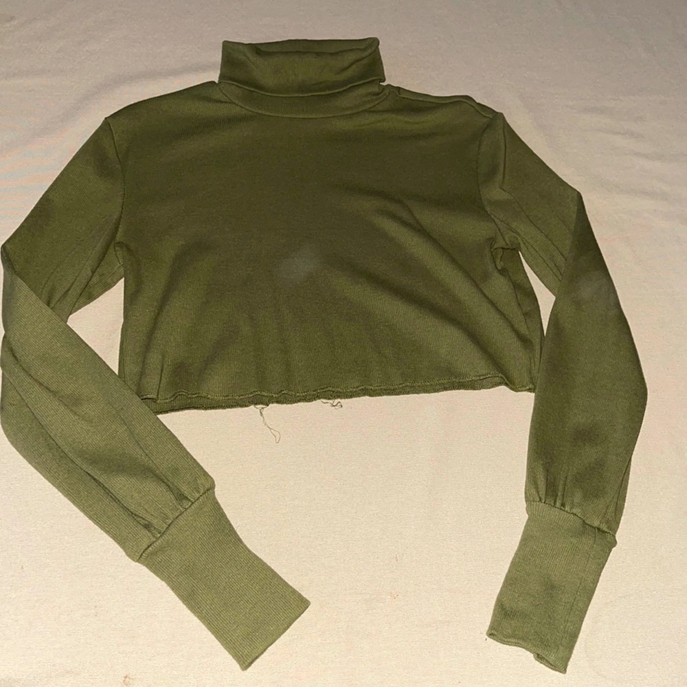 Turtleneck crop top